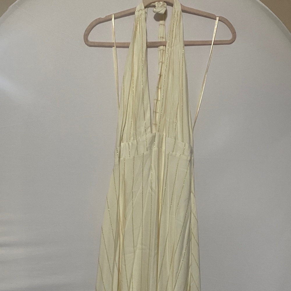 FARM Rio Cream Backless Dress